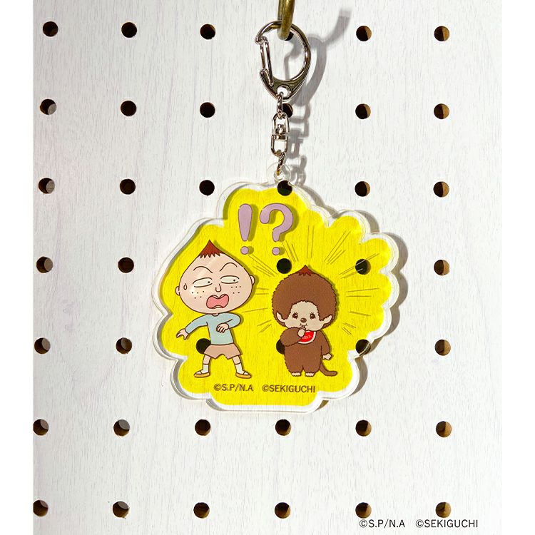 ちゅんちゅんマル アクリルバッチ 2月上旬頃お届け予定＊【モンチッチ×ちびまる子ちゃん】モンチッチ